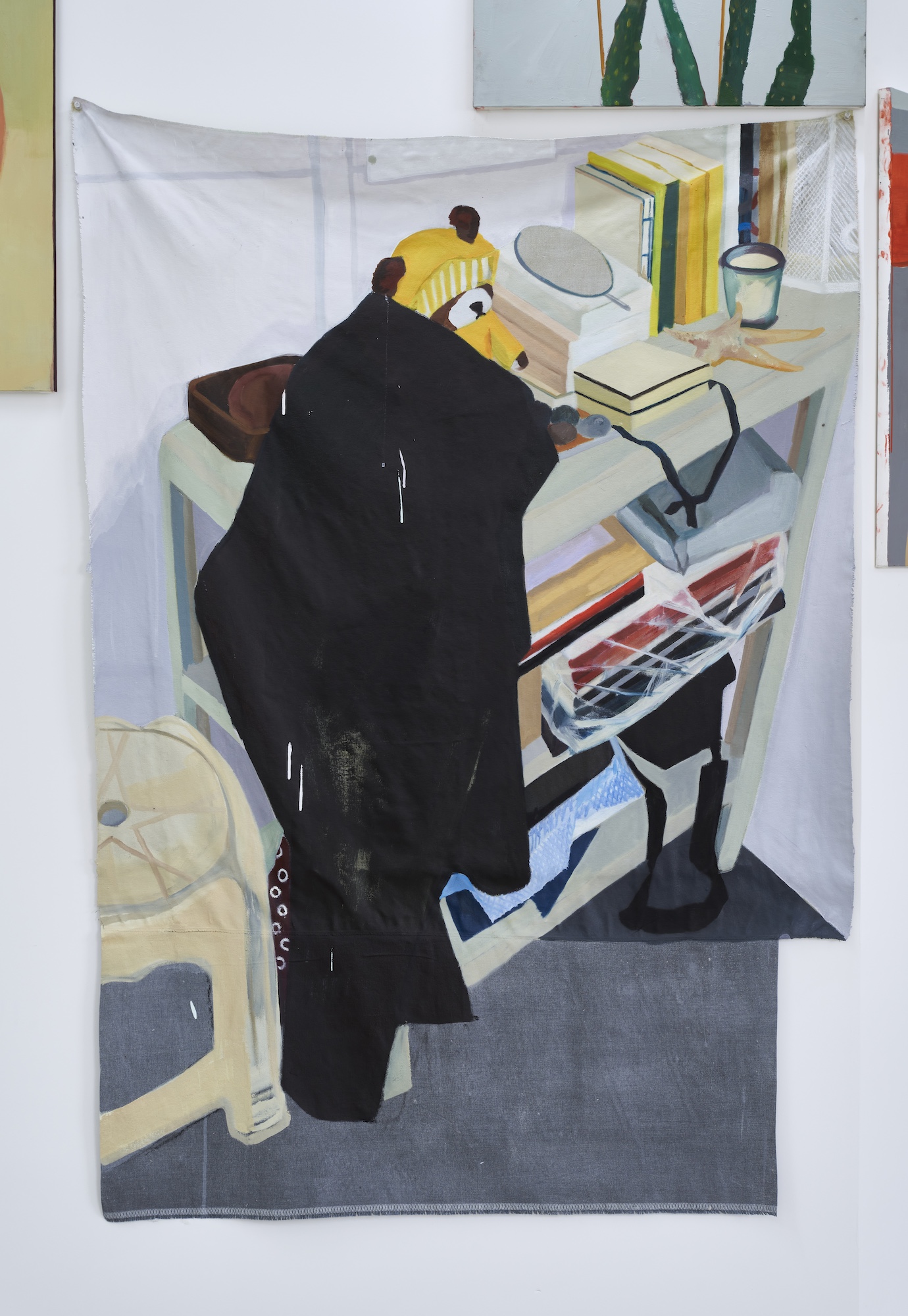 Commute 6, 2026, Oil, acrylic, and astel on linen, 106x155cm