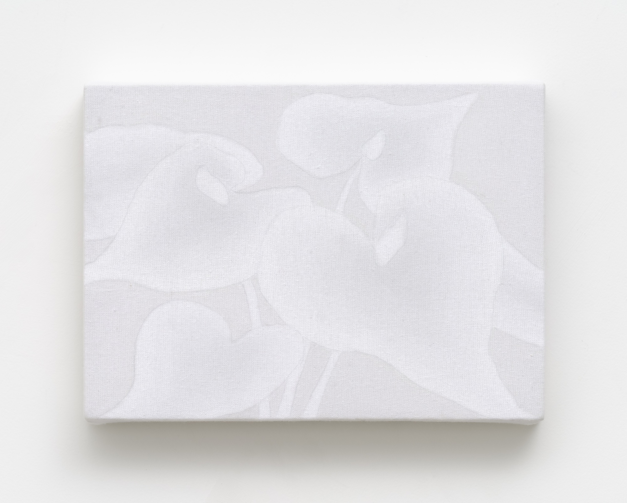 Anthurium, 2025, Acrylic on cotton, 15.4x21cm