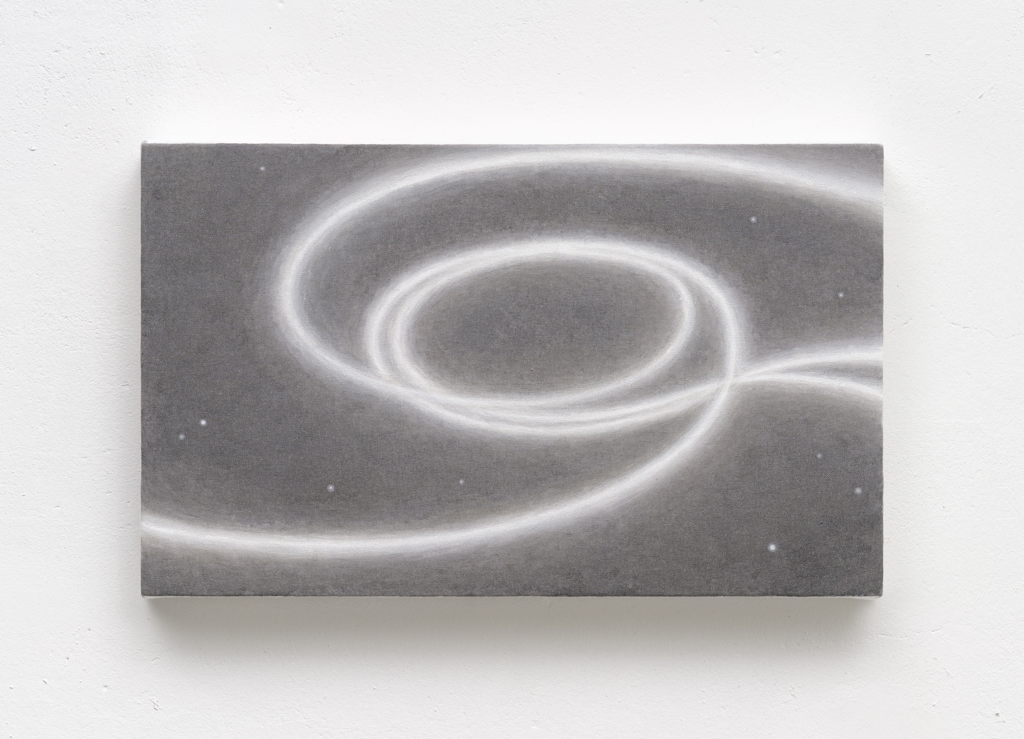 Knot, 2025, Acrylic on cotton, 21.2x34.8cm