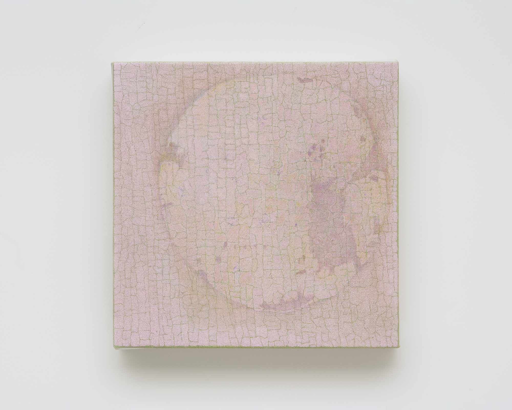 Won Minyoung, The Blueberry Cake, 2025, oil on canvas, 22x22cm